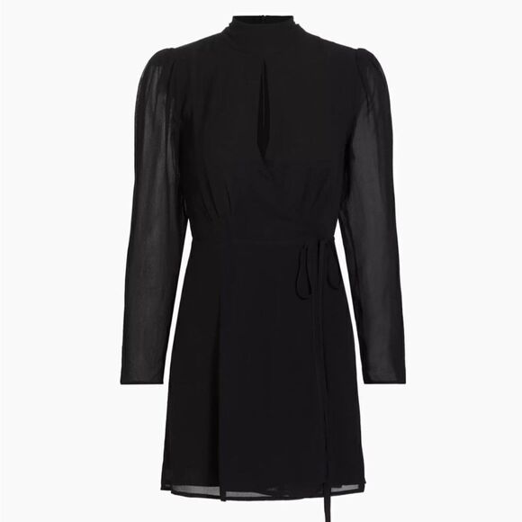 Reformation Ottessa Dress Black $248 NWT - Picture 13 of 14